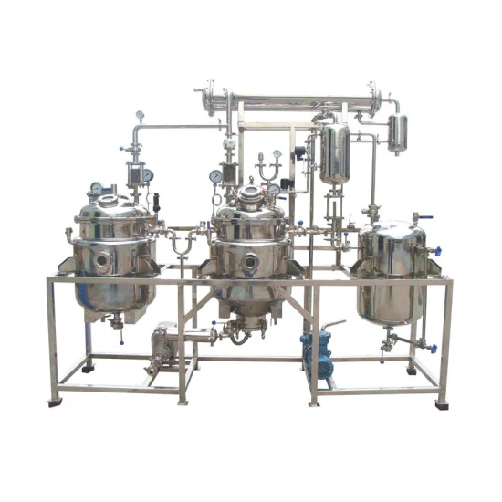 Machine d'équipement d'extraction et de concentration d'essence d'herbes de plantes d'usine